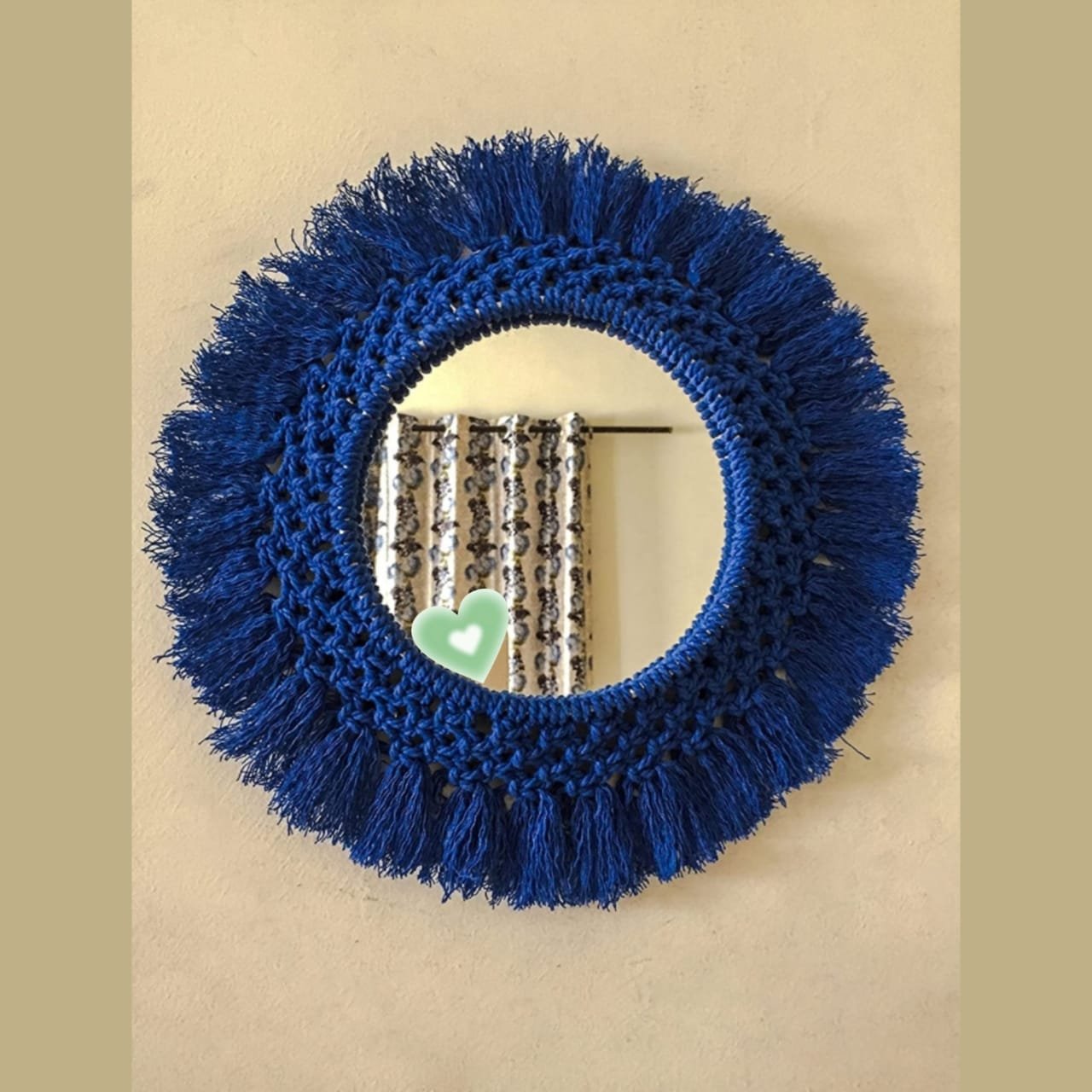 Macrame Mirror Wall Hanging Boho Hanging Bohemian Mirror Bohemian Decor Wall Mirror. - Image 2