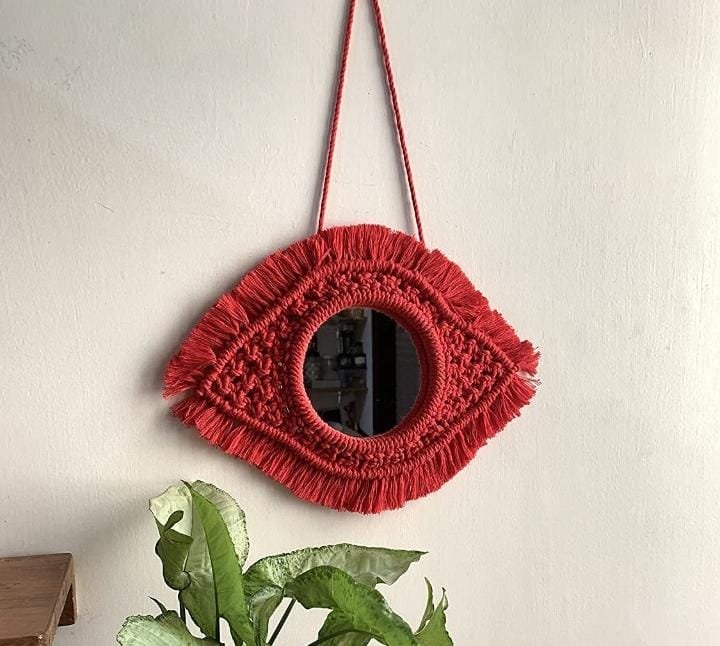 Macrame Mirror Wall Hanging Boho Hanging Bohemian Mirror Bohemian Decor Wall Mirror. - Image 7