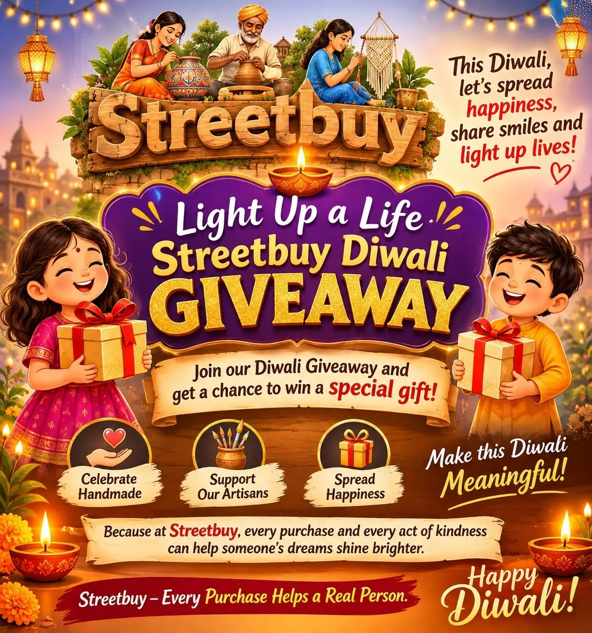 Light Up a Life – Streetbuy Diwali Giveaway